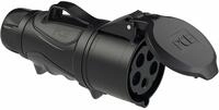 PCE CEE-Kupplung GRIP Midnight, 32 A, 5-polig