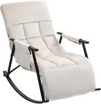 CLP Schaukelstuhl Cathy I Gepolsterter Relaxsessel I Schaukelsessel mit...