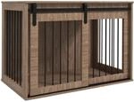 PawHut Hundek&auml;fig 98 cm Hundebox f&uuml;r Zuhause mit Abschlie&szlig;bar Schiebet&uuml;ren