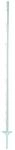Electra Kunststoffpfahl 150 cm mit Doppeltritt - wei&szlig; - 10 St&uuml;ck...