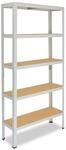 shelfplaza Office 180x120x60 cm Schwerlastregal in lichtgrau mit 5 B&ouml;den und...