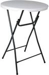 Saro Stehtisch &ndash; Kunststoff/Stahl &ndash; 80&times;80 cm &ndash; H&ouml;he 110 cm &ndash; Platzsparend &