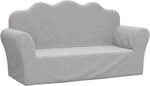 vidaXL Kindersofa 2-Sitzer, Sofa Abnehmbarer Bezug, Gepolstert Kindersessel