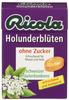 Ricola Holunderblüten, 50g Böxli Schweizer Kräuter-Bonbons mit 13 Alpenkräutern &