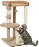 PawHut Kratzbaum 86 cm Katzenbaum mit Sprungplattform, Bett, Spielball,