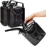 BW&reg; Benzinkanister Metall 3x 5 Liter mit Ausgie&szlig;er - Kraftstoffkanister...