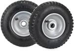 Relaxdays Schubkarrenrad 2er Set, 2.50-4, luftbereift, 2 PR, Ersatzrad bis 100 kg,