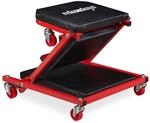 Relaxdays Rollbrett Werkstatt bis 150 kg, 2in1 Rollsitz & Werkstattliege klappbar,