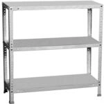 PROREGAL Schraubregal Panda MINI | HxBxT 90x80x30cm | Fachlast 100kg | Verzinkt 