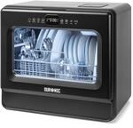 Duronic DW10 BK Sp&uuml;lmaschine, Mini Geschirrsp&uuml;ler f&uuml;r bis 6 Personen 