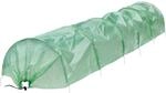 ECD Germany 1x Folientunnel Pflanztunnel 300x55x35 cm 3m Transparent/Gr&uuml;n