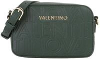 Valentino Bolso Bandolera de Piel Verde con Logo en Relieve, Correa Ajustable...