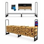 PROREGAL Kaminholzregal CHIMERA au&szlig;en Metall inkl Abdeckung & Handschuhe