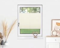 Deco-Raum Plissee ohne Bohren Klemmfix 120x150cm(BxH) Vanille Jalousie...