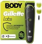 Gillette Labs i3 Body + Intimate Trimmer Herren, Schwarz/Gr&uuml;n | Intimrasierer Mann