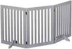 Relaxdays Absperrgitter, freistehendes Schutzgitter, HxB: 70 x 154 cm, mit F&uuml;&szlig;en,