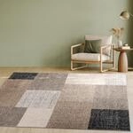 Paco Home Designer Teppich Modern Kariert Kurzflor Teppich Design Meliert In...