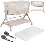 Lionelo Leonie Plus 3 in 1 Kinderbett bis 9kg, Zustellbett und Wiege,