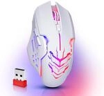 Defender&reg; Katana Kabellose Gaming Maus - Ger&auml;uschlose Klicks - 5...