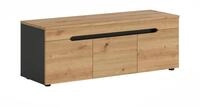 xonox.home &ndash; Sitzbank Canu 120x43x37 cm in Artisan Eiche und Basalt grau &ndash;