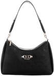 GUESS Schultertasche Anise Double Zip Shoulder Bag Black Logo schwarz