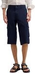 bugatti Herren Cargo-Shorts aus Baumwollstretch mit Pattentaschen