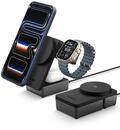 Spigen Essential Qi2.2 25W 3-in-1 MagSafe Ladestation f&uuml;r Apple Watch und...