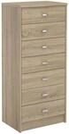 CARO-M&ouml;bel Schubladenschrank FEHMARN Hochschrank, Kommode mit 7 Schubladen in...