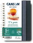 CANSON Professionelles Kunstbuch, feine K&ouml;rnung, Zeichenpapier, 180 g/m&sup2;, A5