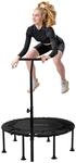 Hauki Fitness Trampolin Indoor faltbar Gr&uuml;n &Oslash;102 cm, Leise R&uuml;ckprall...