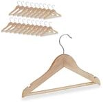 Relaxdays Kinder Kleiderb&uuml;gel, 20er Set, Hosenstange, Hemd, 360 Grad drehbar,