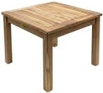 Spetebo Beistelltisch aus Teakholz in 50 cm - unbehandelt - Kleiner Gartentisch...