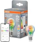 Osram SMART+ LED-Lampe Kolbenform A40 RGBW E27, Filament, Matter-ready, steuerbar per