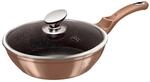 Berlinger Haus Pfanne mit Glasdeckel 24 cm Rosegold Line BH-1517