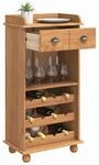 vidaXL Weinschrank ASKIM Honigwachs 57 x 37 x 114 cm, Traditioneller...