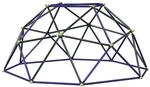 vidaXL Kletter Dome Blau Stahl, Garten und Terrasse, moderner Kletterdome,...