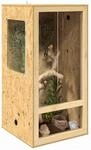 vidaXL Terrarium Braun 50 x 50 x 100 cm OSB, Reptiliengehege, rustikales
