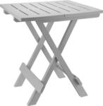Spetebo Kunststoff Klapptisch Adige 45 x 43 cm - hellgrau - Garten Beistelltisch