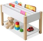 Relaxdays B&uuml;cherregal Kinder, 4 Buchablagen, offenes Fach, Spielzeug & B&uuml;cher,