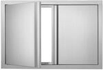 VEVOR Grill-Zugangst&uuml;r, 710 x 482 mm, Doppelte Au&szlig;enk&uuml;chent&uuml;r, Fl&auml;chenb&uuml;ndig