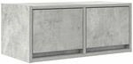 vidaXL TV-Schrank Betongrau 60x31x25,5 cm Holzwerkstoff, Fernsehschrank,...