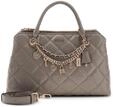 GUESS Handtasche Umh&auml;ngetasche Libby Two Compartment Tote Dark Taupe