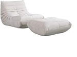 Home Deluxe Relaxsessel mit Hocker CHILL - 102 x 87 x 70 cm | Sofa, Sessel,...