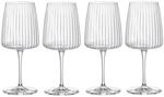 Bormioli Rocco Exclusiva Merlot Gl&auml;ser, 4er-Set - 510 ml gerippte lange