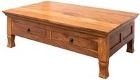 MASSIVMOEBEL24.DE | Couchtisch Akazie 120x75x40 Honig lackiert Oxford #0445