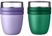Mepal | Lunchpot Ellipse Mixed Mini | Vivid Lilac + Vivid Green | M&uuml;slibecher...