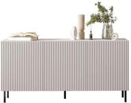 Mirjan24 Kommode Arypot 3D mit 3 T&uuml;ren, gefr&auml;ster Front, Griffloses System,