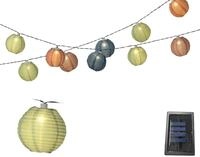 Solar LED Lichterkette Lampions Nylon 4,5m - Solarlichterkette f&uuml;r Garten...