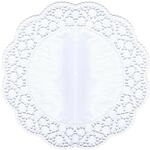 PAPSTAR 1 Karton = 25x6 Tortenspitzen rund &Oslash; 36 cm Weiss