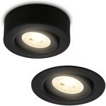 BRILONER - 2 in 1 LED Aufbauspot und Einbaustrahler schwenkbar, dimmbar, warmwei&szlig;es